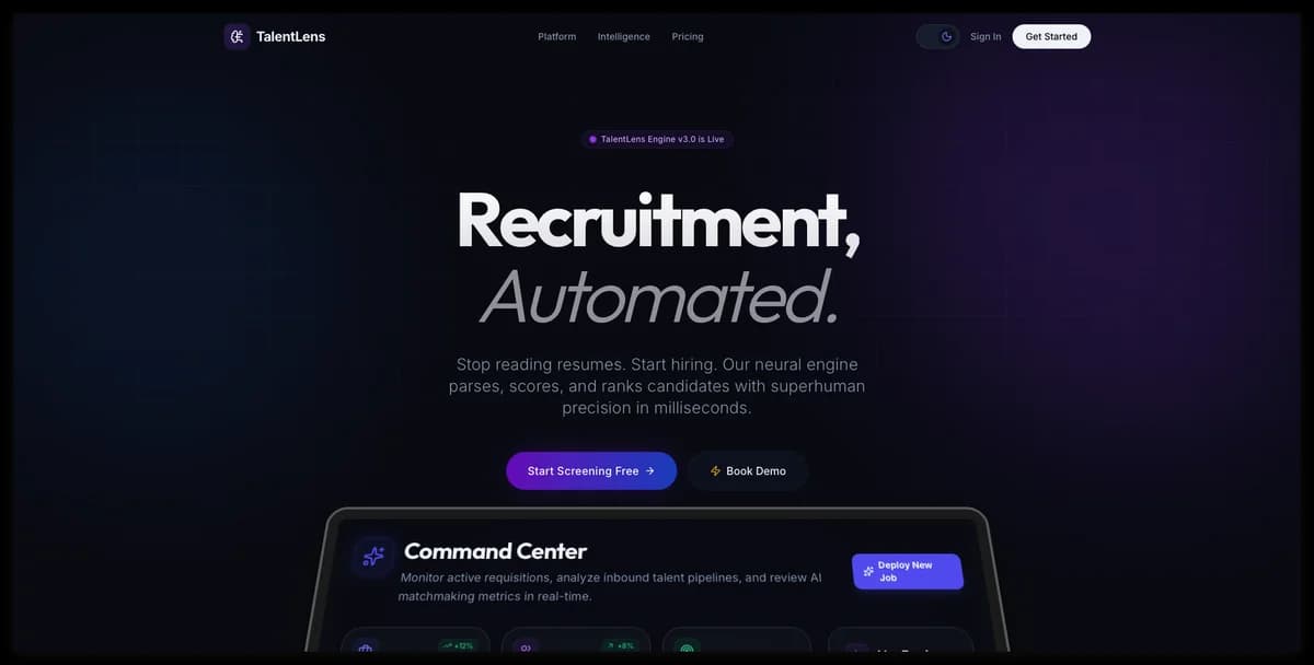 TalentLens Dashboard
