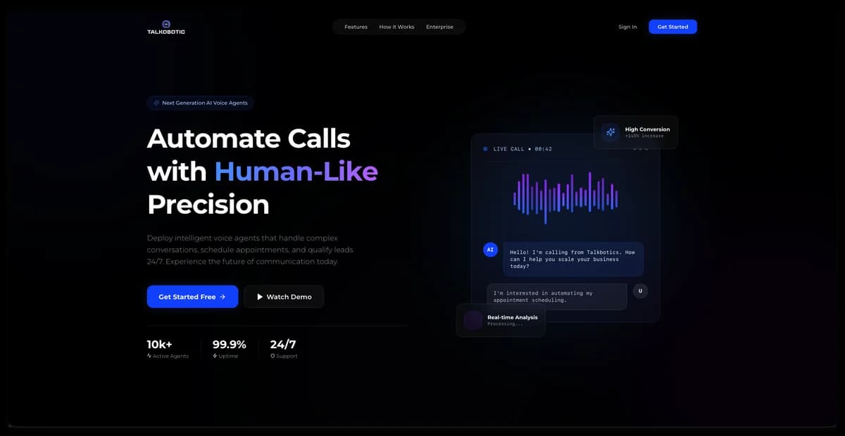 Talkobotic Dashboard